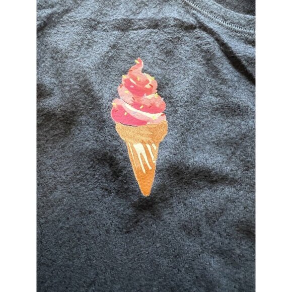 Gilly Hicks Sydney Top‎ Women Size XS Long Sleeve Blue Ice Cream Cone Preppy NWT - Picture 9 of 16